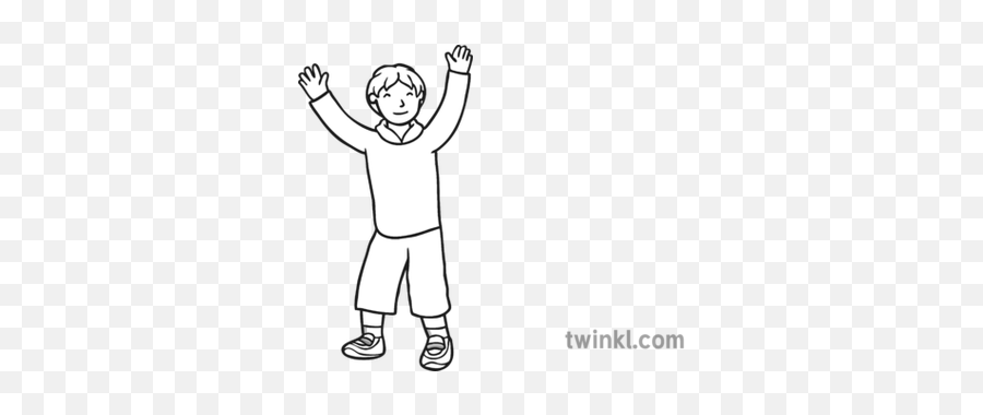 Say No To Bullying Boy With Arms Up Blac 418824 - Png Illustration Emoji,Arms Up Emoji