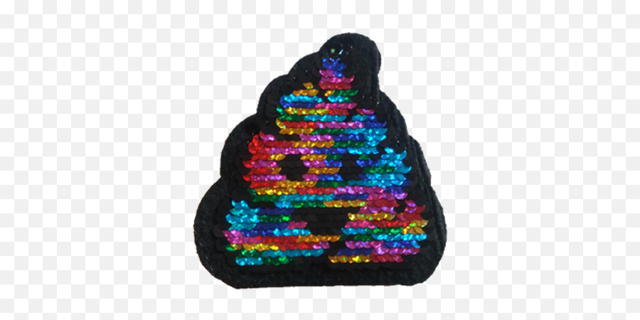 Reversible Sequin Rainbow Poop Emoji Myletterbaby - Crochet,Rainbow Emoji Png