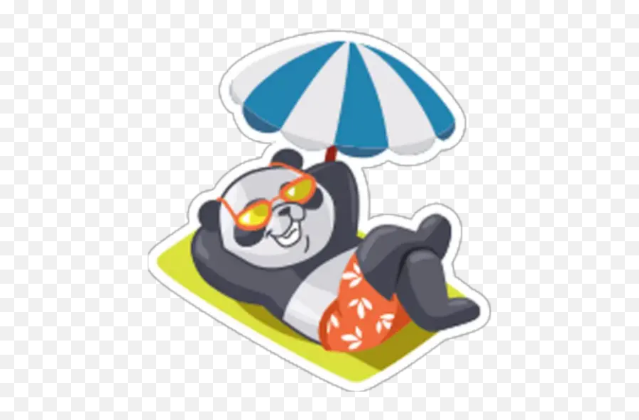 Panda Team Stickers For Whatsapp - Cartoon Emoji,Parachute Emoji