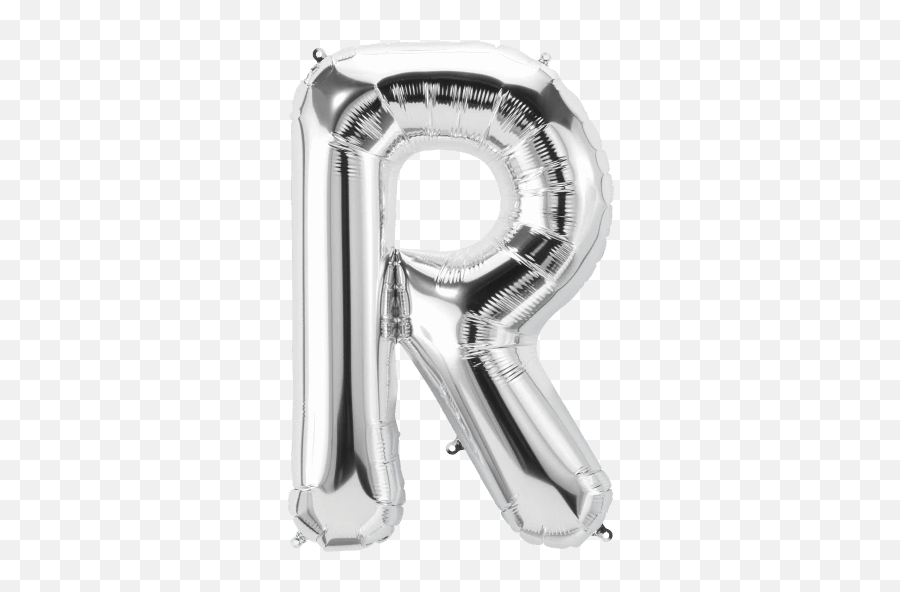 Silver Letter R 34 Balloon - Rose Gold R Balloon Emoji,Rock Climbing Emoji