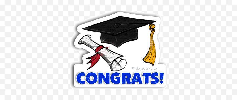 Congrats Clipart Congratulations Graduate Congrats - Clip Art Graduation Congratulations Emoji,Grad Emoji