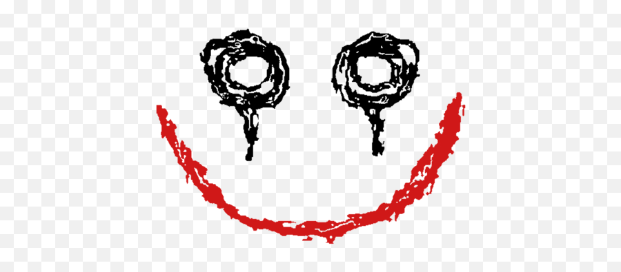 Download Joker Smile Png - Black And White Joker Smile Emoji,Joker Card Emoji