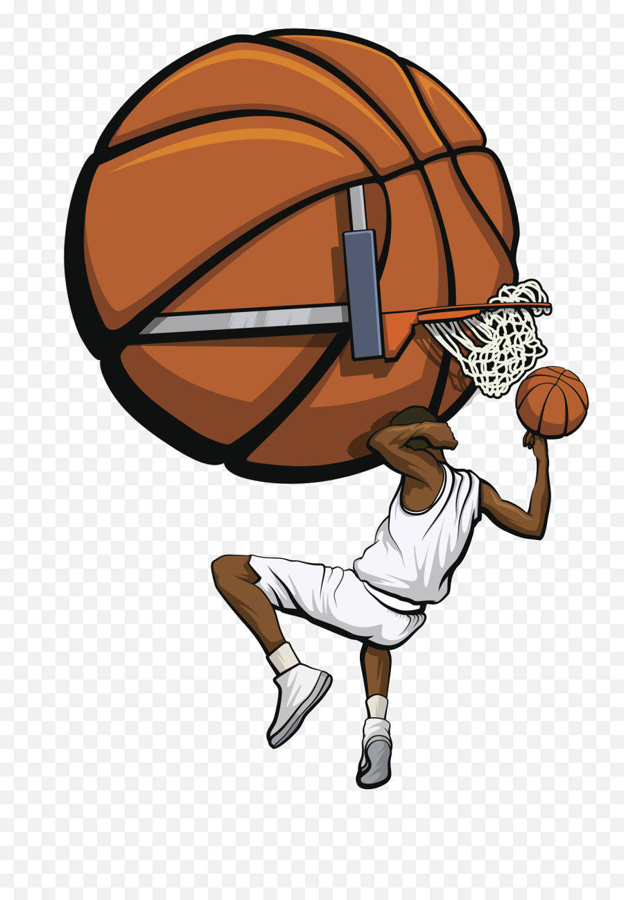 Basketball Dunk Clip Art Freeuse - Basketball Comic Emoji,Slam Dunk Emoji