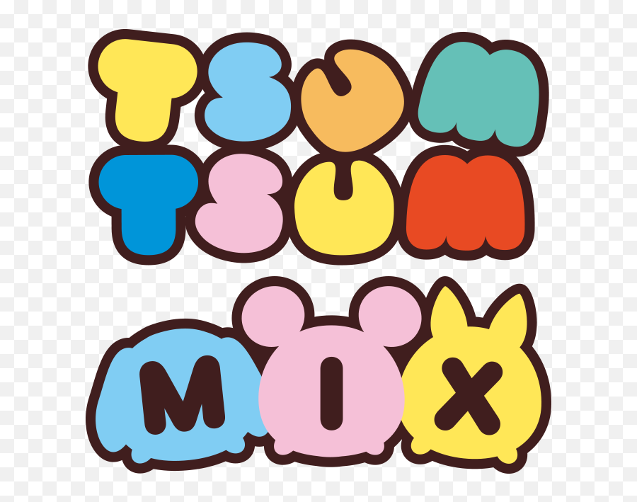 Disney Tsum Tsum Mix Disney Lol - Disney Tsum Tsum Logo Png Emoji,Disney Text Emoticons