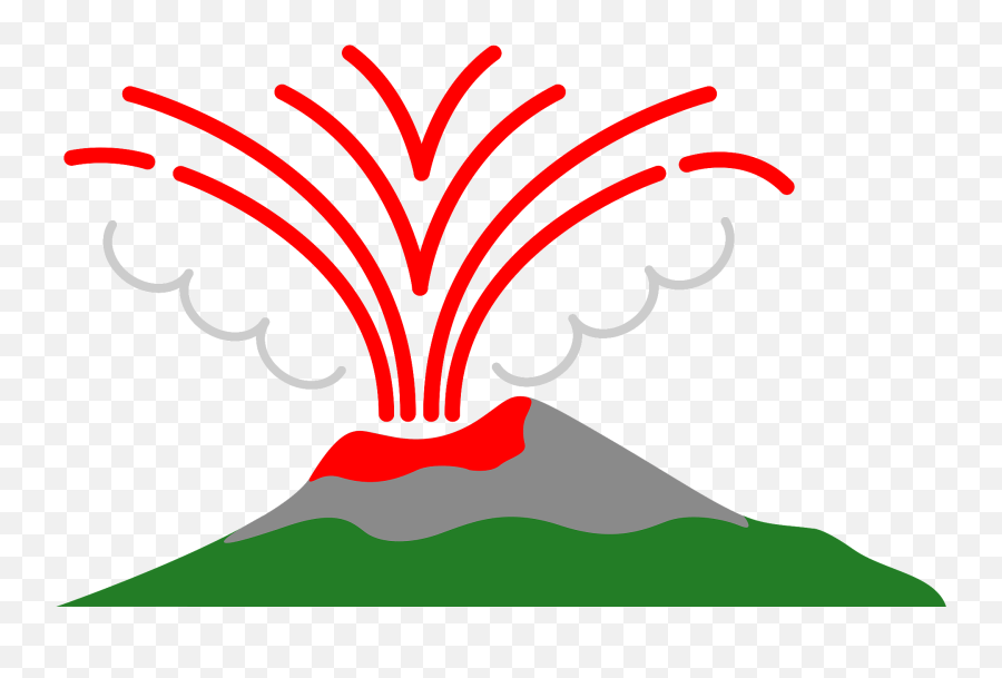Volcano Eruption Clipart - Shield Volcano Emoji,Volcano Emoji