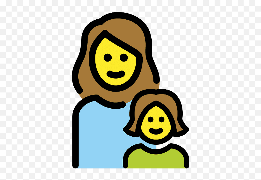 Woman Girl Emoji Clipart - Man Boy Girl,Girl Emoji Png