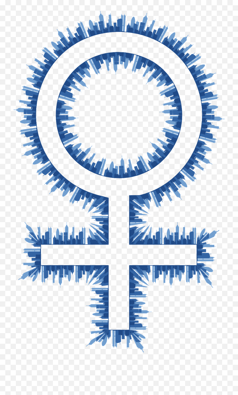 Female Symbol Skyline Transparent Png - Simbolo Masculino Png Emoji,Cross Emojis