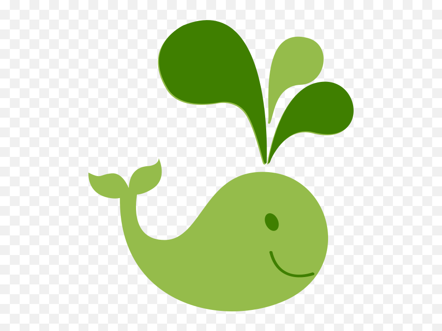 Green Whale Clip Art At Clker Emoji,Whale Emoticon