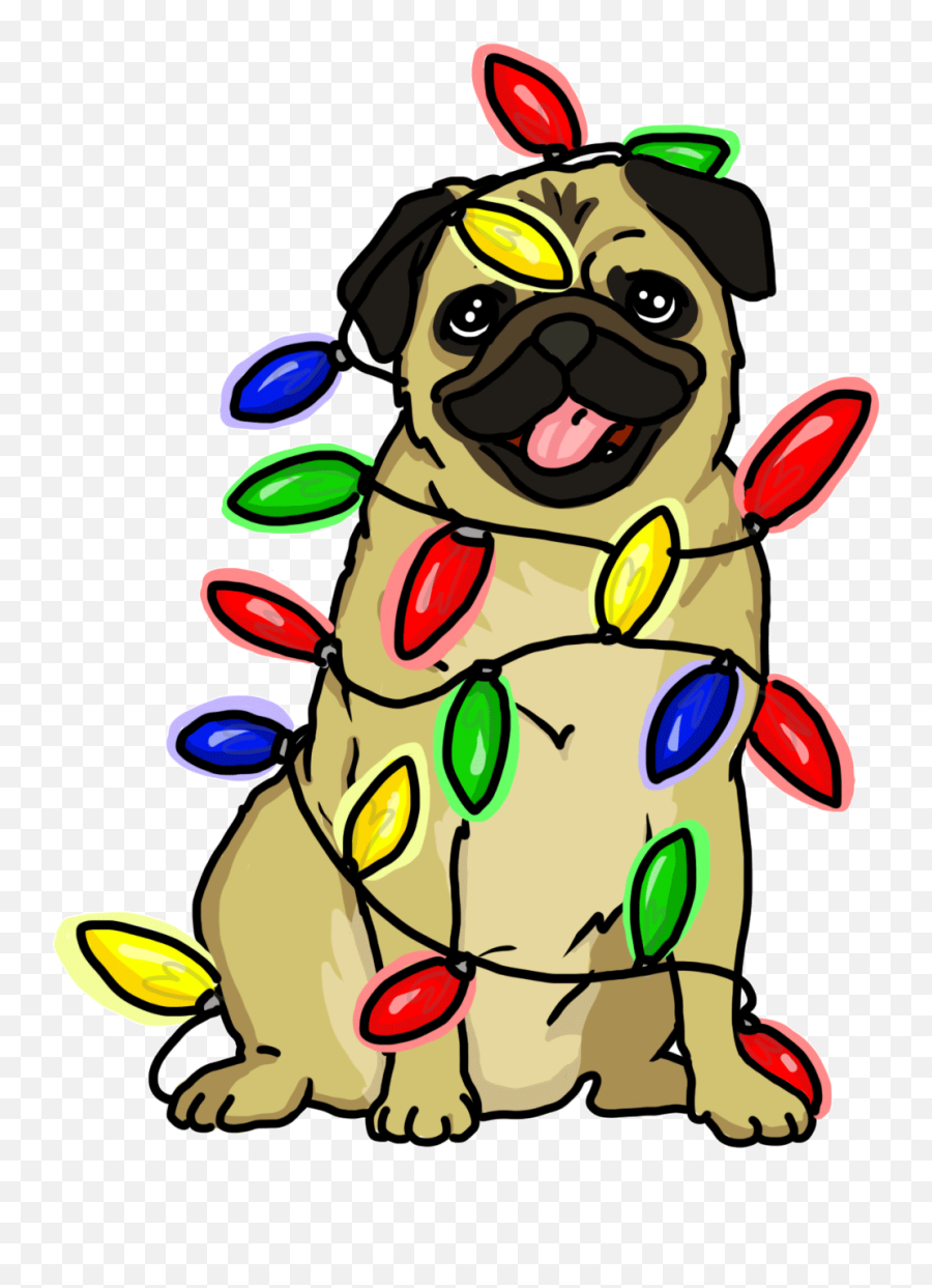 Dog Christmas Sticker By Livia Farkas - Christmas Animals Transparent Gif Emoji,Christmas Emojis On Iphone