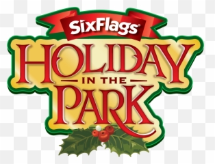 Six Flags Over Georgia makes the season bright with lights - Holiday In The Park Logo Emoji