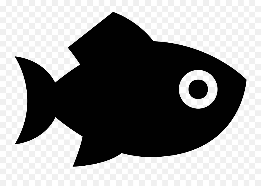 Fish Clipart Icon Fish Icon - Black Fish Png Emoji,Dory Fish Emoji