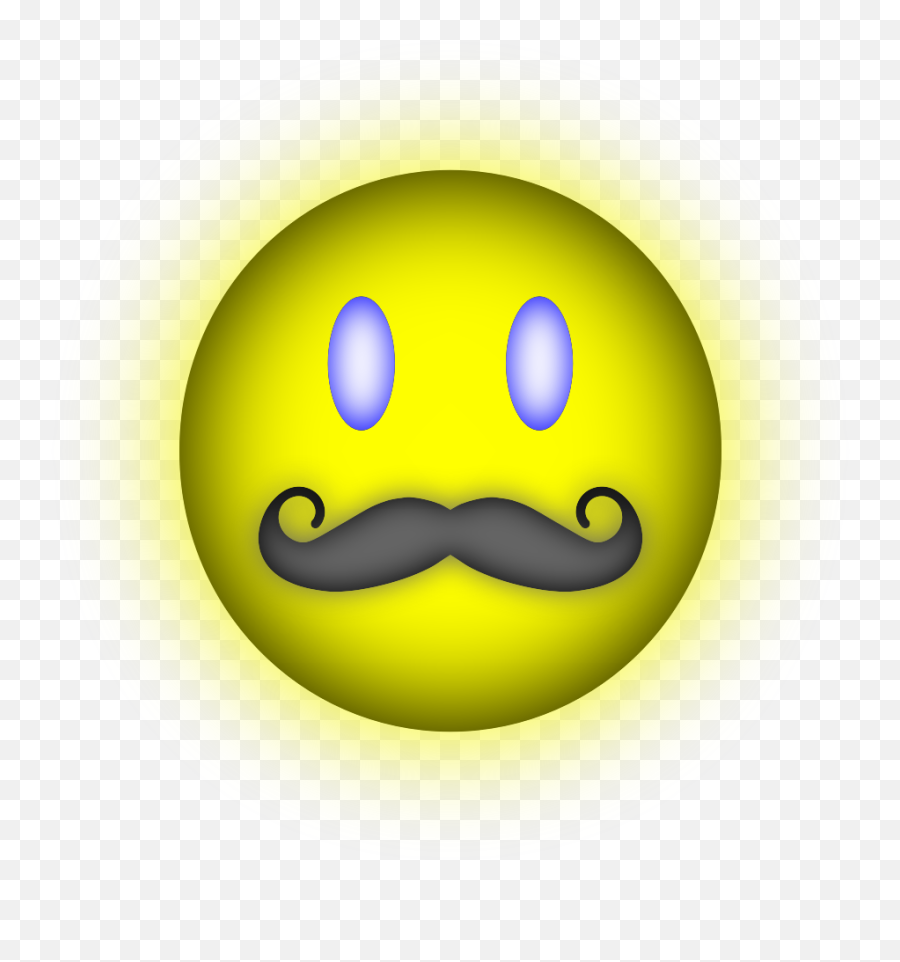 Smiley Clipart Hair Smiley Hair - Smiley Emoji,Mustache Emoticons