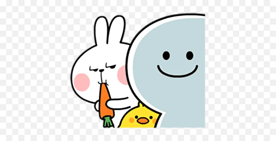 Animation - Telegram Stickers Spoiled Rabbit Emoji,Rabbit Emoticon