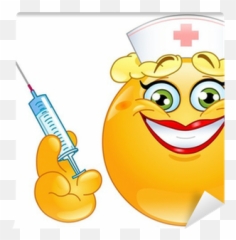 Nurse Emoticon Wall Mural Pixers - Smiley Emoji