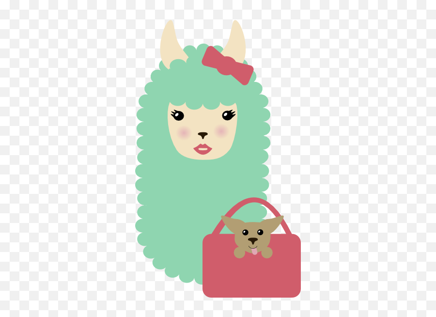 Girly Llama - Emoji Lama,Llama Emoji