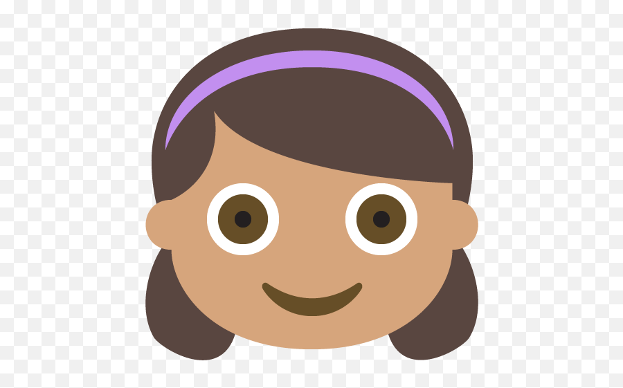 Girl Medium Skin Tone Emoji Emoticon - Dark Skin Girl Emoji,American Girl Emoji
