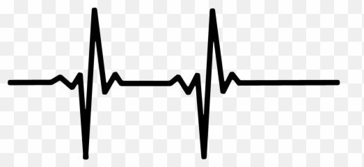 Original - Heart Rate Black And White Emoji,Wincing Emoji