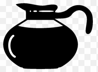 Kaffekanna Siluett - Coffee Pot Clipart Black And White Emoji,Jeep Emoji