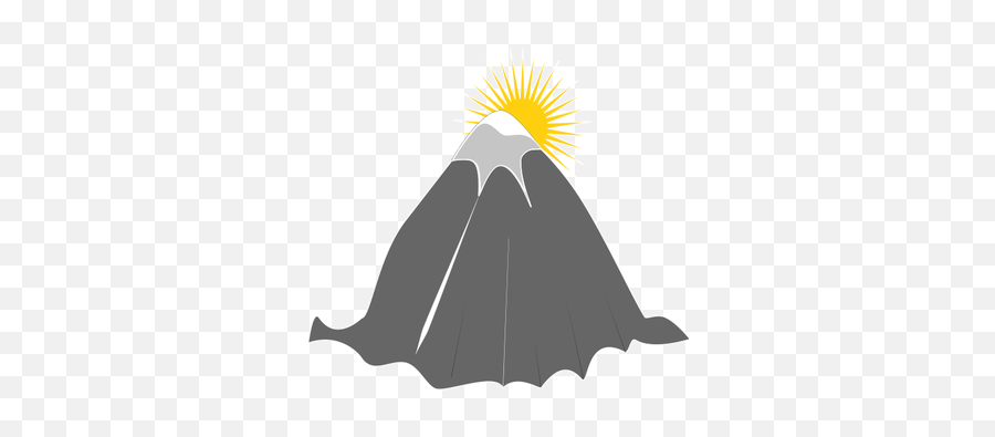 Mountain With Sun Behind - Montaña Con Sol Png Emoji,Umbrella Sun Emoji
