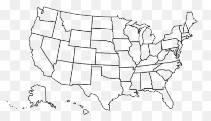 Outline Map Of American States - Crater Lake National Park Us Map Emoji,Colombia Flag Emoji