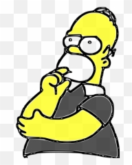 Free Bald Eagle Vectors - Homer Simpson Thinking Emoji
