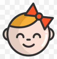 Baby Girl Icon At Getdrawings - Cartoon Face Transparent Emoji