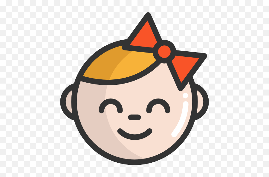 Baby Girl Icon At Getdrawings - Cartoon Baby Face Transparent Emoji,Baby Girl Emoji