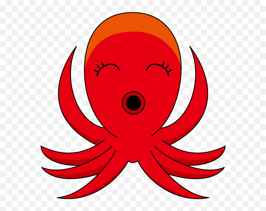 Squid Clipart 4 - Cute Clipart Invertebrates Emoji,Emoji Squid