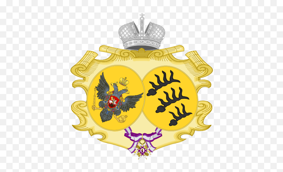 Coat Of Arms Of Empress Maria Feodorovna Of Russia - Sicilian Coat Of Arms Crown Emoji,Queen Crown Emoji