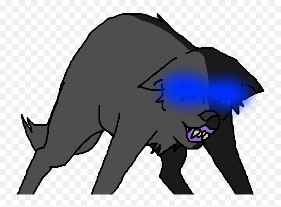 Alador From Wolf Song With Glowing Blue Eyes Snarling - Wolf Song Emoji,Werewolf Emoji