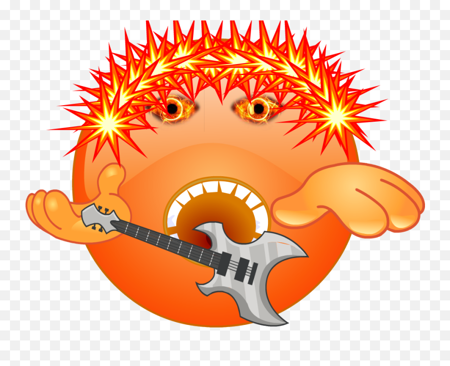 Rock Star Emoji - Clip Art,Start Emoji