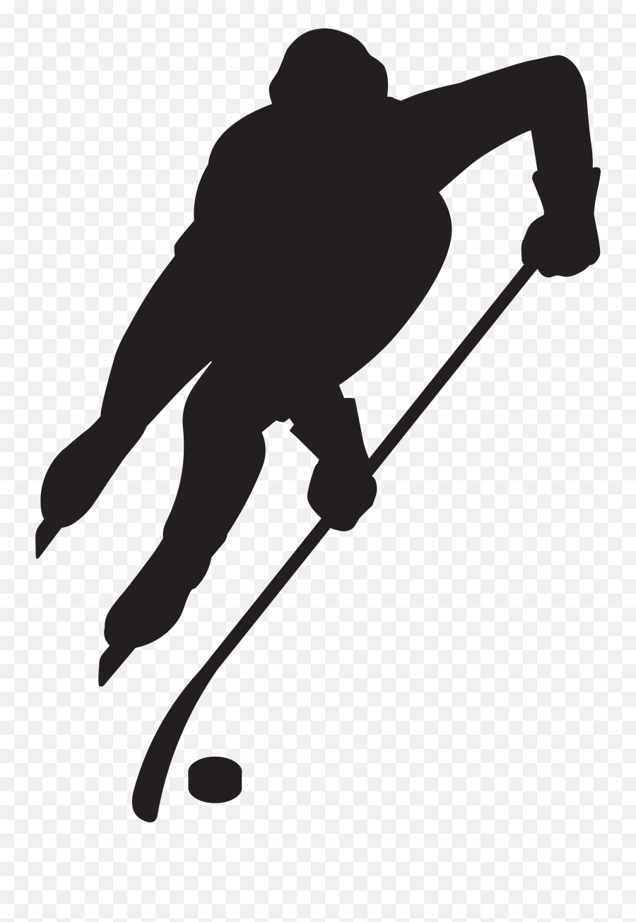 Hockey Silhouette Clip Art - Hockey Stocks And Puck Emoji,Ice Hockey Emoji