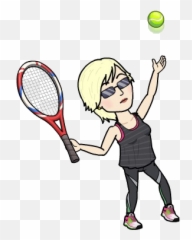 Trending Tennis Racket Stickers - Bitmoji Emoji