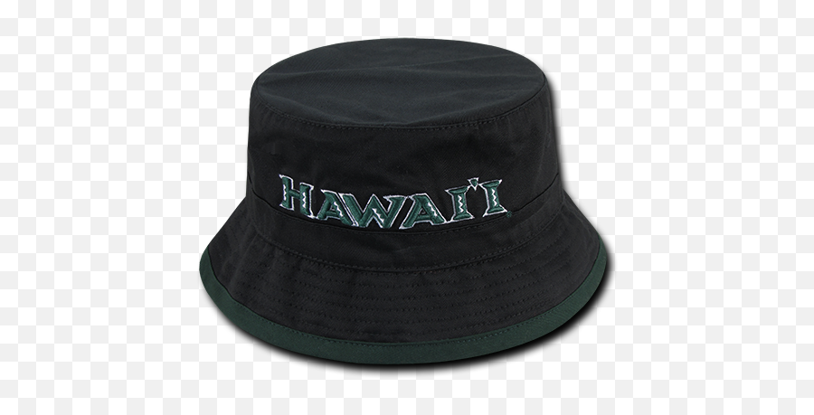 Ncaa University Of Hawaii College Freshmen Bucket Caps Hatssm - Fishing Hats Black Emoji,White Emoji Bucket Hat