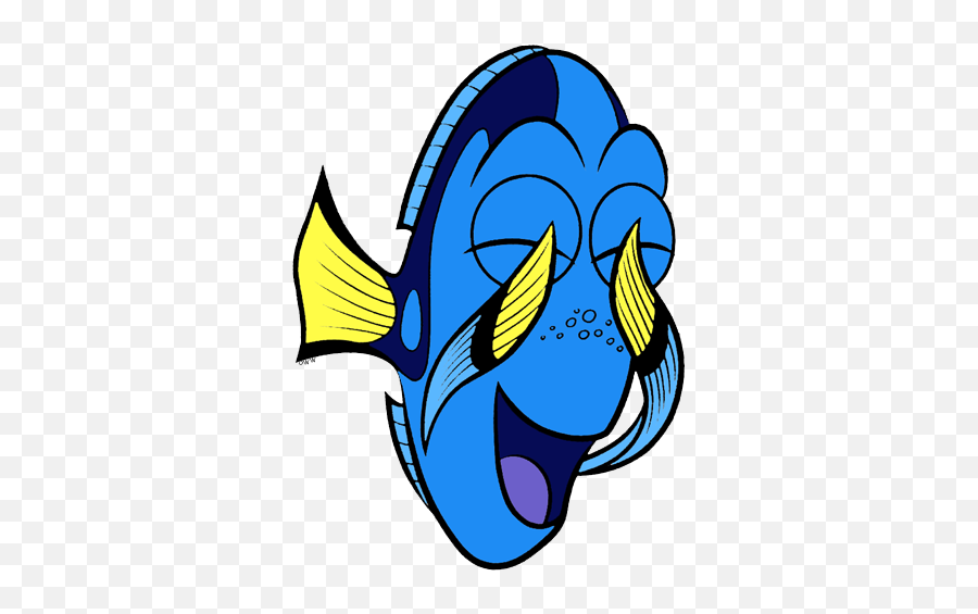 Dory Fish Clip Art - Dory Clipart Emoji,Dory Fish Emoji