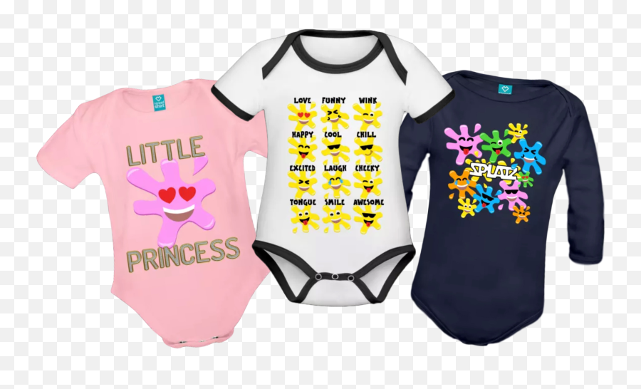 Splatz - Home Infant Bodysuit Emoji,Princess Emoji