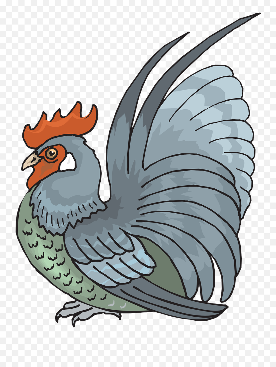 Rooster Cockerel Cock Livestock Farm - Rooster Emoji,Chicken Wing Emoji