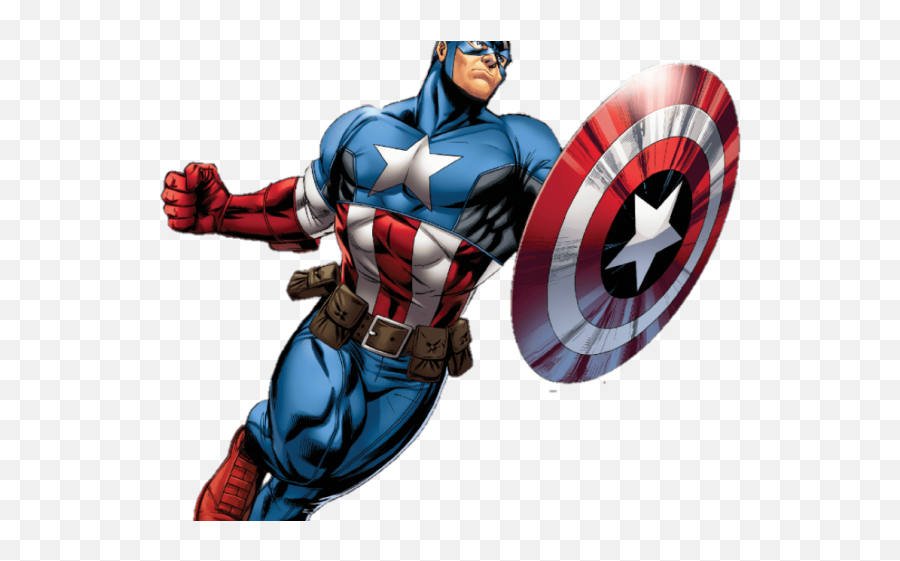 Captain America Clipart Transparent - Transparent Background Captain America Transparent Emoji,Captain America Emoji