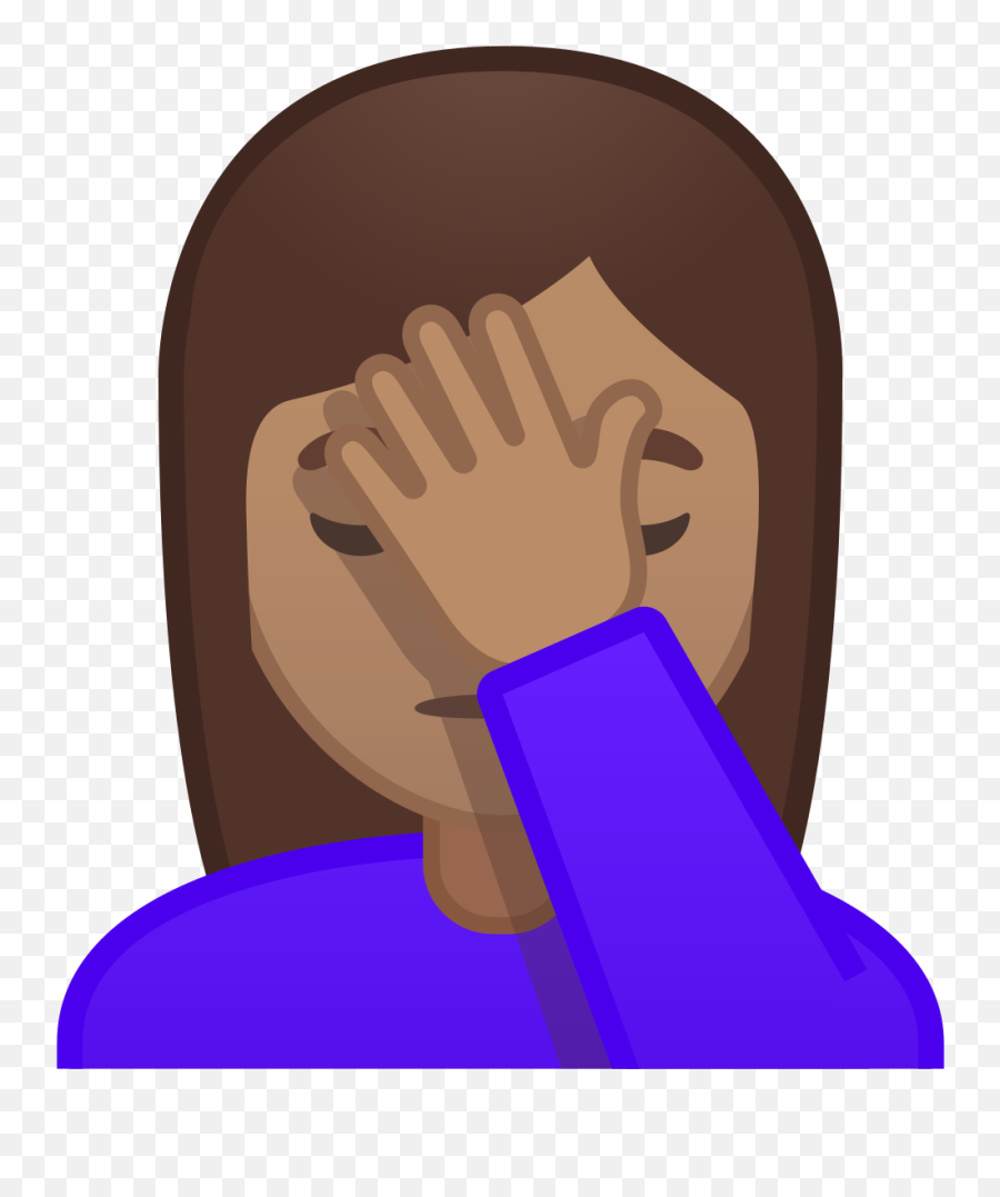 Filenoto Emoji Pie 1f926 1f3fd 200d 2640svg - Wikimedia Black Girl Face Palm Emoji,Cross Finger Emoji
