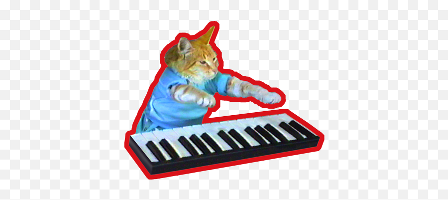 Keyboard Cat - Keyboard Cat Sticker Emoji,Cat Emoji Keyboard