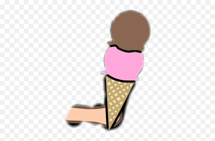 Gacha Life Ice Cream Sticker By 2054 Clouds - Clipart Ice Cream Gacha Emoji,Emoji Chocolate Ice Cream