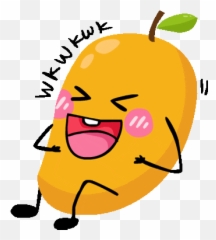 Mango Fruit Sticker - Orange Discover u0026 Share GIFs Cute Stiker Emoji