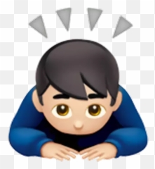 Largest Collection Of Free - Woman Bowing Emoji Apple,Bowing Emoji