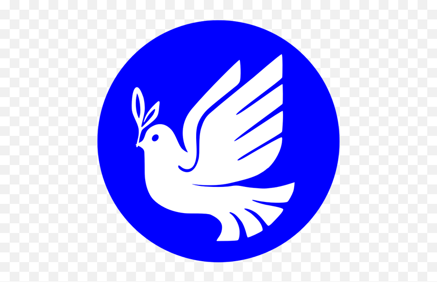 Peace Dove Clipart Burung - Pomba Azul Png Full Size Png Dove In Circle Emoji,Dove Of Peace Emoji