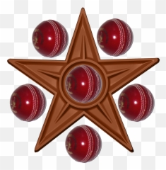 Cricket Bowler Barnstar - Cricket Ball Clip Art Emoji,Cricket Emoji