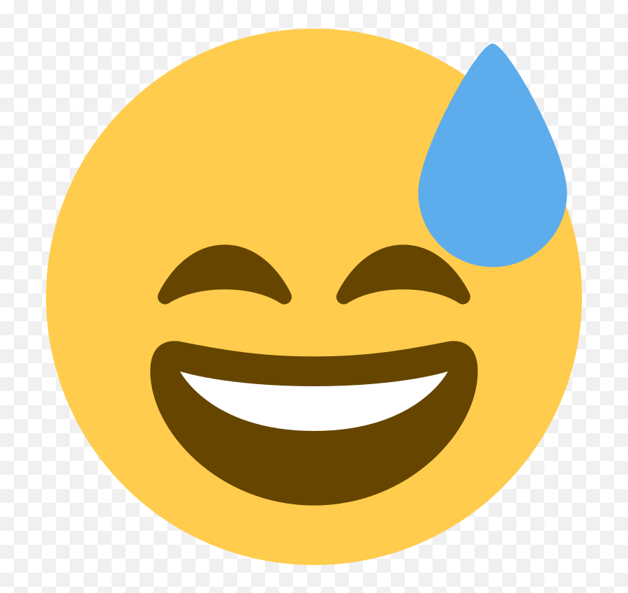 Twemoji2 1f605 - Discord Smiley Emoji,Smiling Emoji - free transparent ...