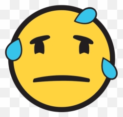 Face With Cold Sweat Emoji For Facebook Email Sms -