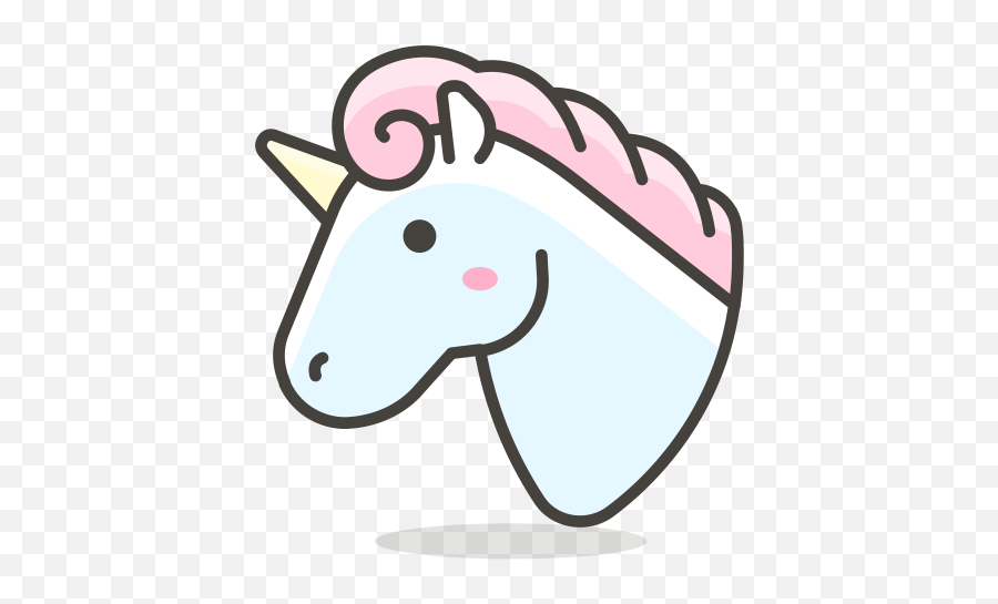 Unicorn Emoji Icon Of Colored Outline - Unicorn Icon Png,Unicorn Emoji For Android