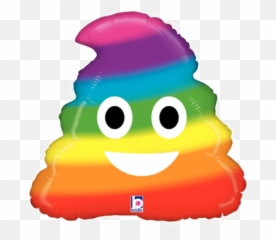 Anagram Foil Cat Emoji Kiss Me - Rainbow Poo