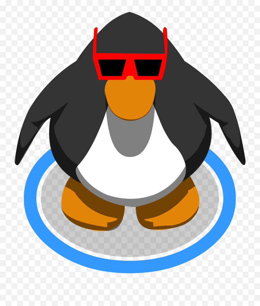 Penguin With Sunglasses Clipart - Club Penguin Penguin Model Emoji,Unibrow Emoji